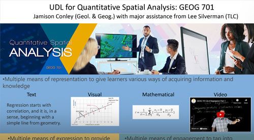 UDL for Quantitative Spatial Analysis: GEOG 701