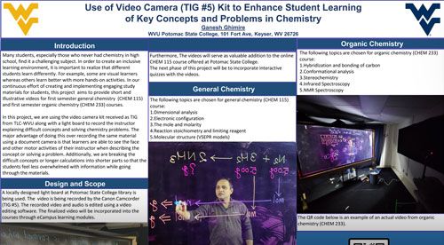 Use of Video Camera (TIG #5) Kit to Enhance Student Learning of Key Concepts and Problems in Chemistry